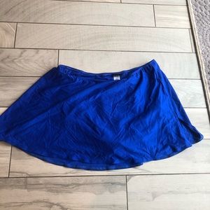 Coco reef blue swim skirt 3x